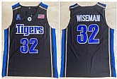 Memphis Tigers 32 James Wiseman Black College Basketball Jersey,baseball caps,new era cap wholesale,wholesale hats